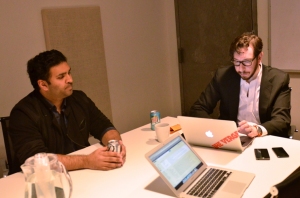 Nilay Patel, The Verge's managing editor (left) and Josh Topolsky.